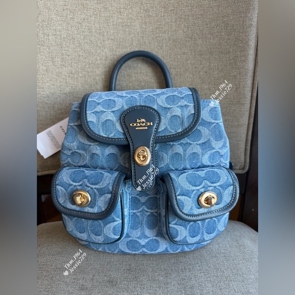 Coach Handbags - NWT！COACH Hadley Backpack In Signature Denim（CDB95）fast shipping